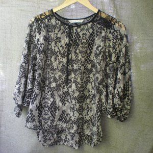 Trina Turk Python semi shear top
